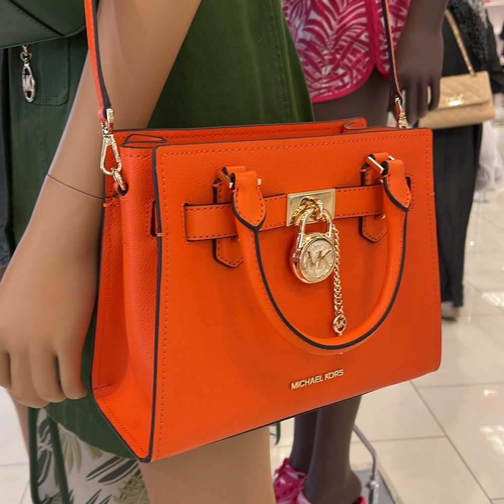 Michael Kors Hamilton Small Satchel Shoulder Crossbody Bag 
Poppy COLOR 
NWT - Picture 16 of 16